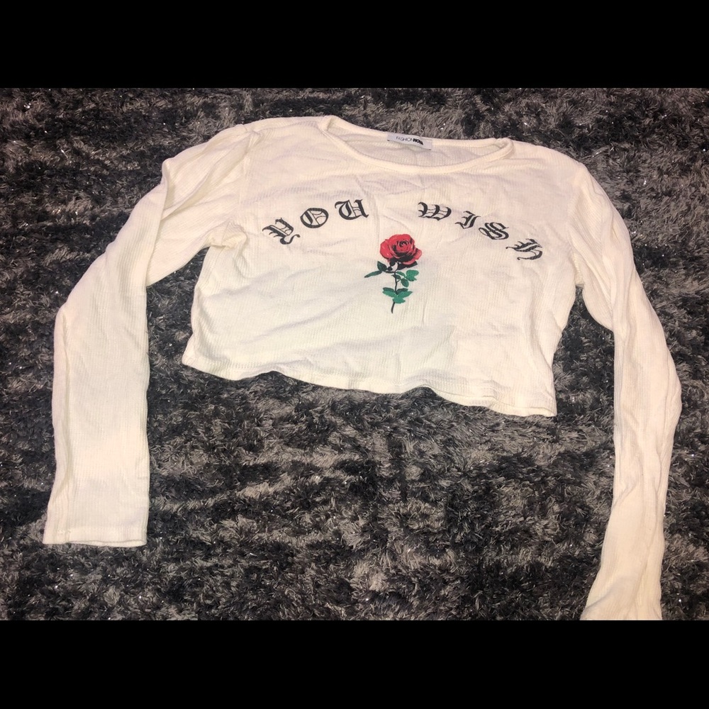 Long sleeve rose shirt